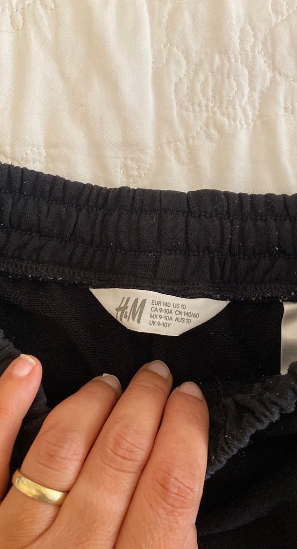 Siyah Baskılı Kız çocuk  Mini Şort - Görsel 3