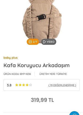 Beden kahverengi Renk Kafa koruyucu