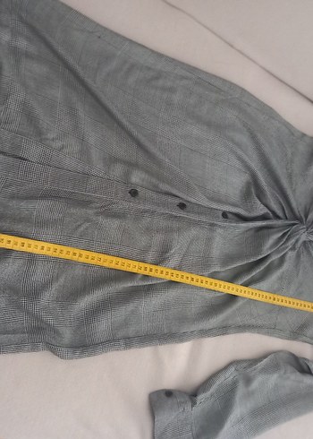 Gri Uzun Kollu Günlük  Elbise - Görsel 6