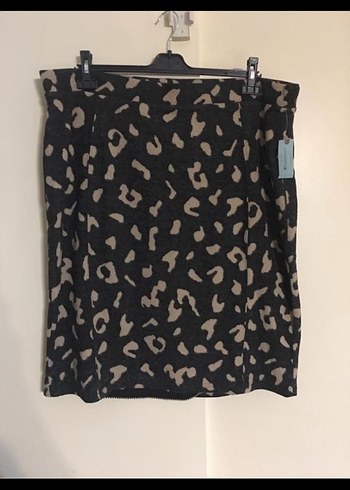 Gri Desenli Midi etek - Görsel 14