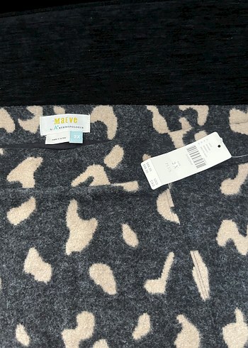 Gri Desenli Midi etek - Görsel 4