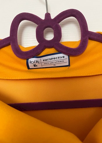 Persvective Sarı Midi Kadın Salaş Elbise - Görsel 2