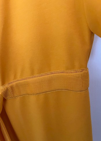 Persvective Sarı Midi Kadın Salaş Elbise - Görsel 3