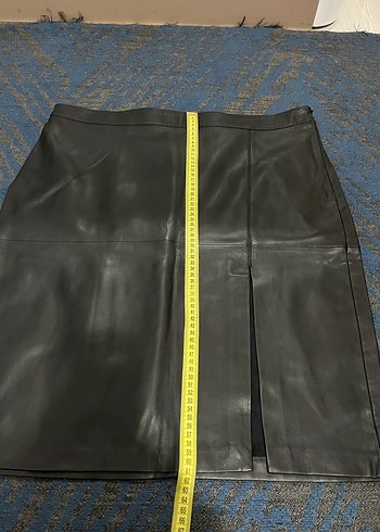 Siyah Deri Midi Kalem Etek - Görsel 2