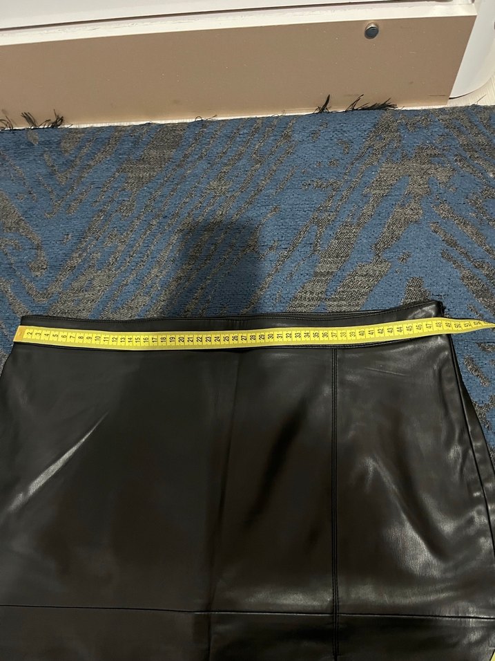 Siyah Deri Midi Kalem Etek - Görsel 3