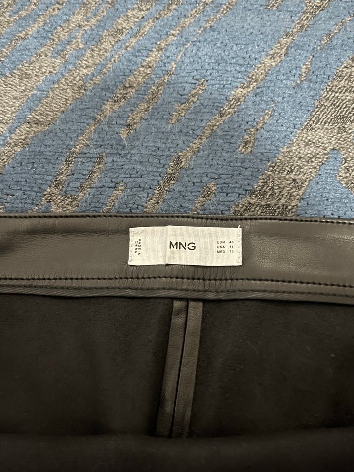 Siyah Deri Midi Kalem Etek - Görsel 4