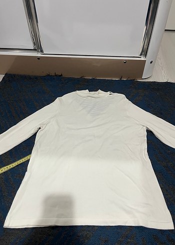 Beyaz Boğazlı Uzun Kollu Kadın Kazak - Görsel 7