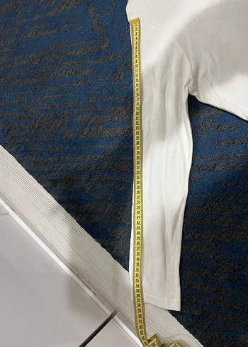 Beyaz Boğazlı Uzun Kollu Kadın Kazak - Görsel 4