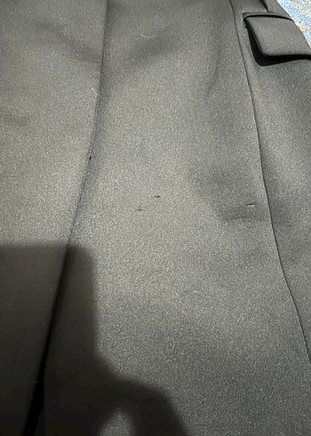 Siyah Uzun Kadın Yelek - Görsel 5