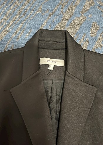 Siyah Uzun Kadın Yelek - Görsel 2