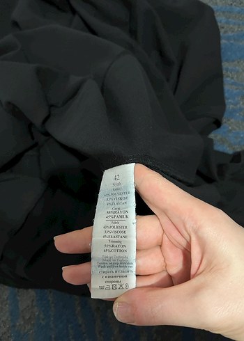 Siyah Midi Kadın Elbise - Görsel 7