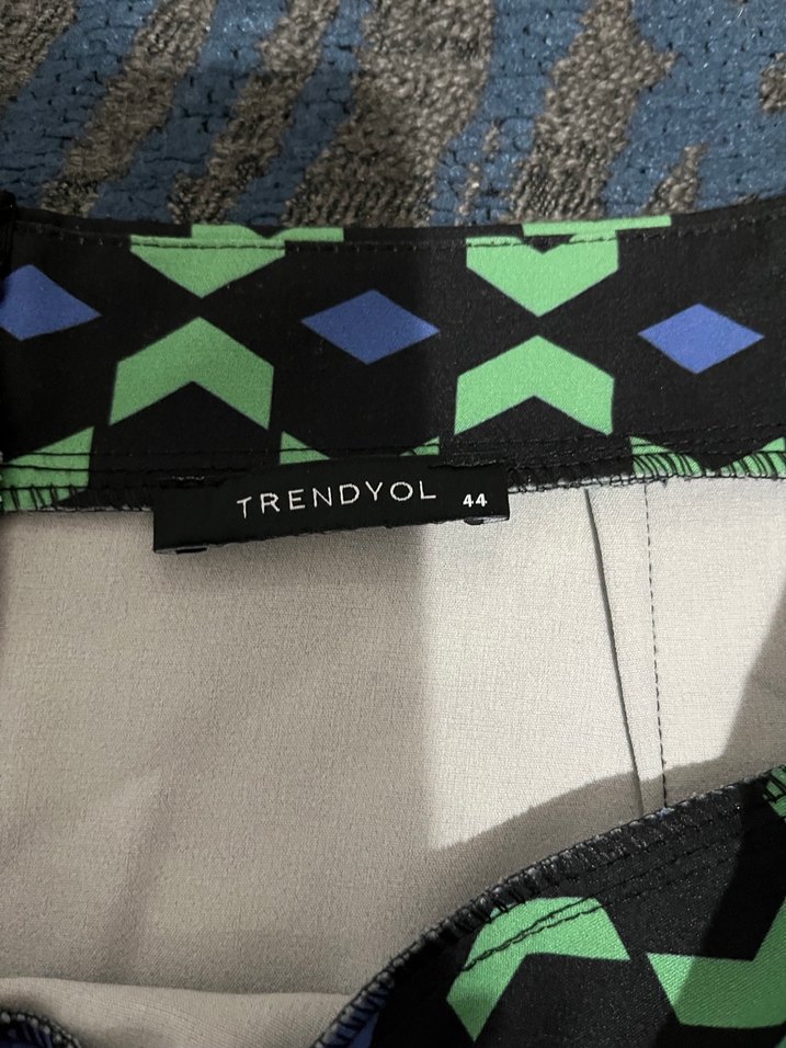 Kadın Çok Renkli Midi Etek - Görsel 4