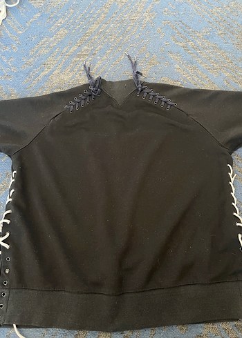 Twist Siyah Kadın Uzun Kollu Sweatshirt - Görsel 7