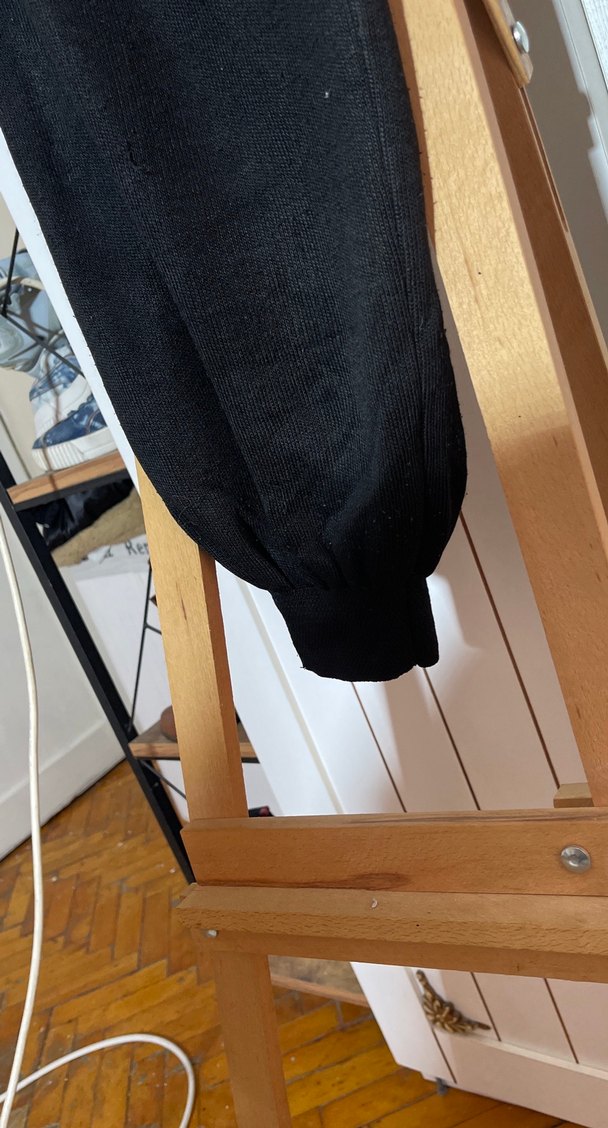 Siyah ç Salaş Kadın Pantolon - Görsel 2