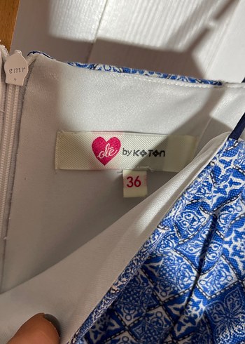 Mavi Pilili mini Elbise - Görsel 2