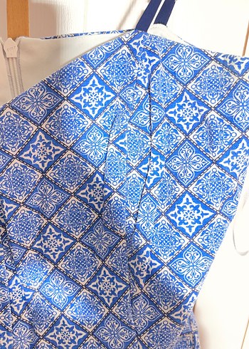 Mavi Pilili mini Elbise - Görsel 3