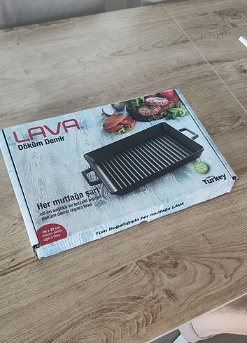Beden siyah Renk Döküm ızgara tavası lava
