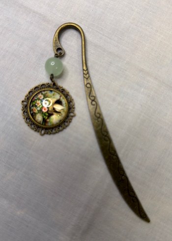 Nakışlı Boncuklu Vintage Bohem Kitap Ayracı - Görsel 2