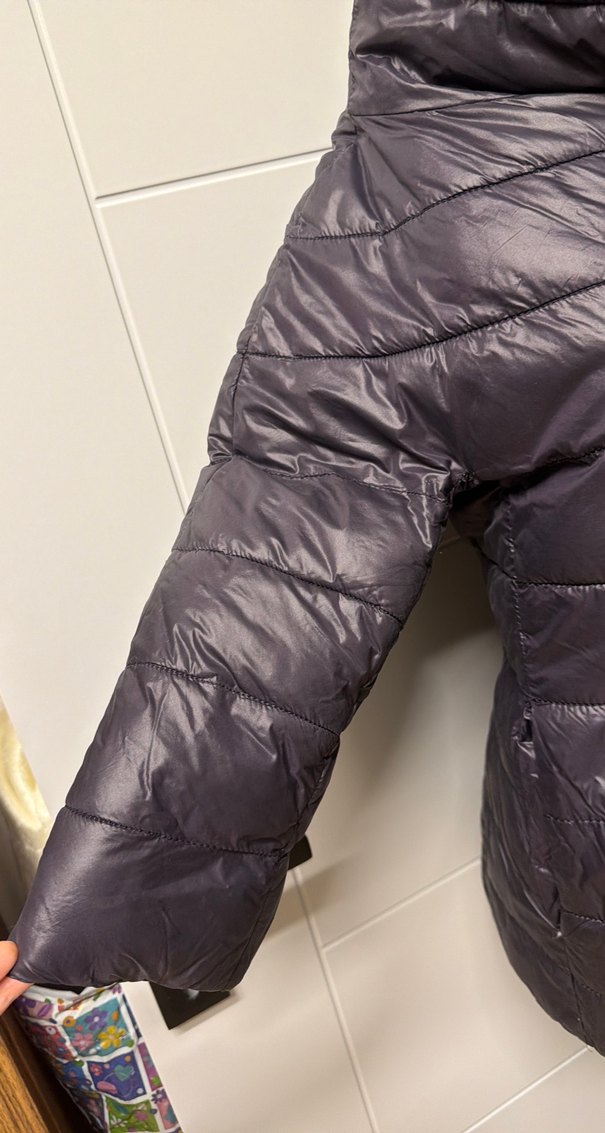 Düğmeli Yüksek Yakalı Kadın Kışlık Mont - Görsel 3