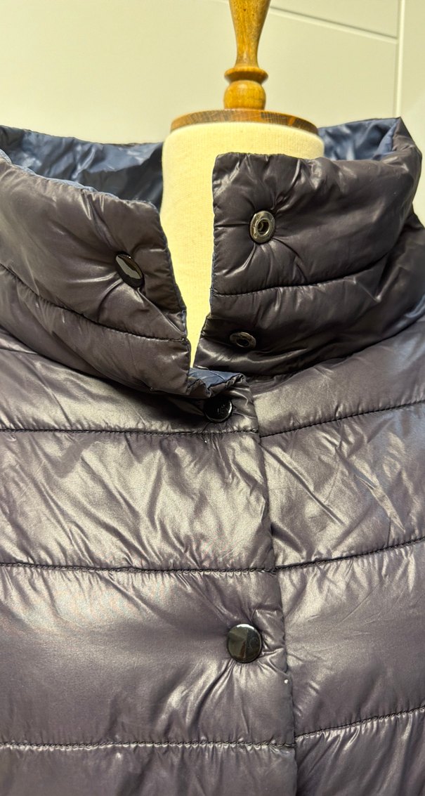 Düğmeli Yüksek Yakalı Kadın Kışlık Mont - Görsel 2