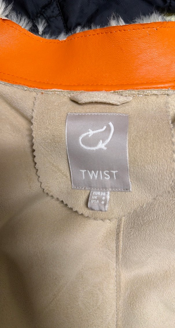 Kürk Detaylı Beyaz Kadın Ceket - Görsel 5