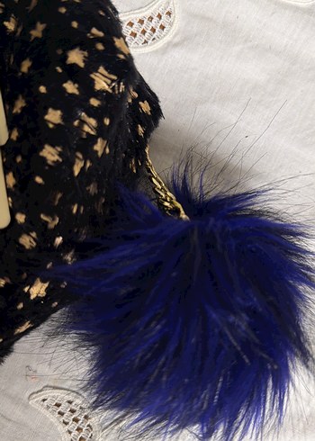 Altın Yıldızlı Bohem Kadın Makyaj Çantası - Görsel 3