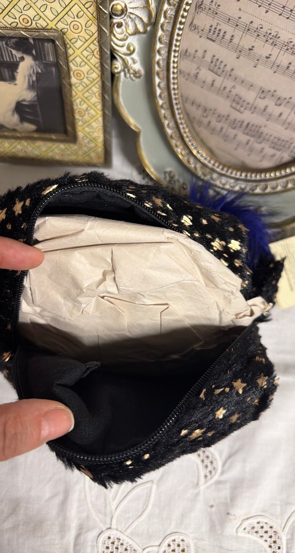 Altın Yıldızlı Bohem Kadın Makyaj Çantası - Görsel 4