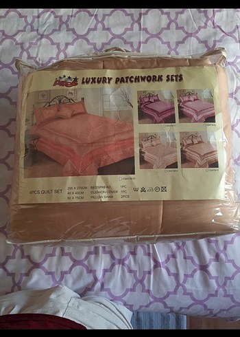 nakışlı pullu boncuk İşlemeli saten Yatak Örtüsü - Görsel 7