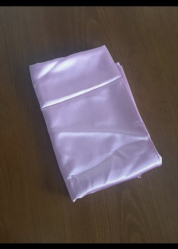 saten pembe kumaş - Görsel 4