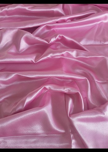 saten pembe kumaş - Görsel 2
