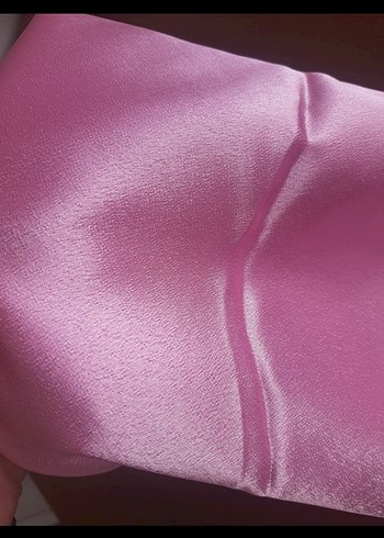 saten pembe kumaş - Görsel 5