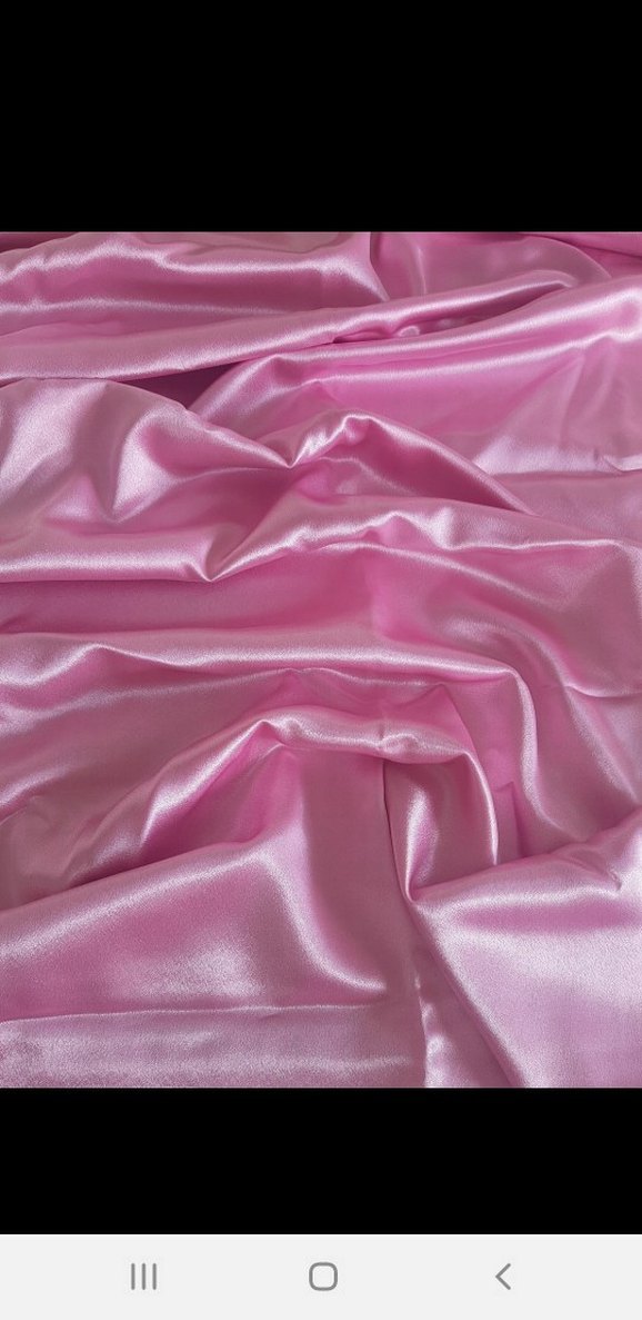 saten pembe kumaş - Görsel 2