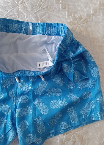 Renkli Desenli Erkek Deniz Şortu - Görsel 8