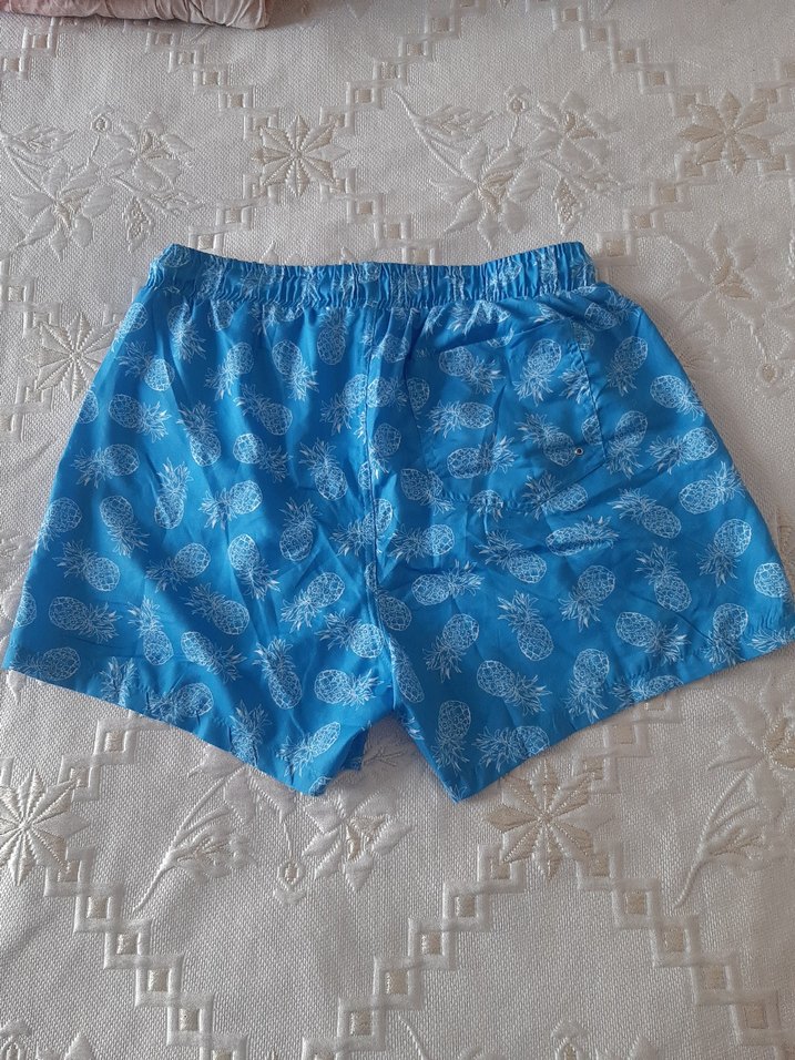 Renkli Desenli Erkek Deniz Şortu - Görsel 3