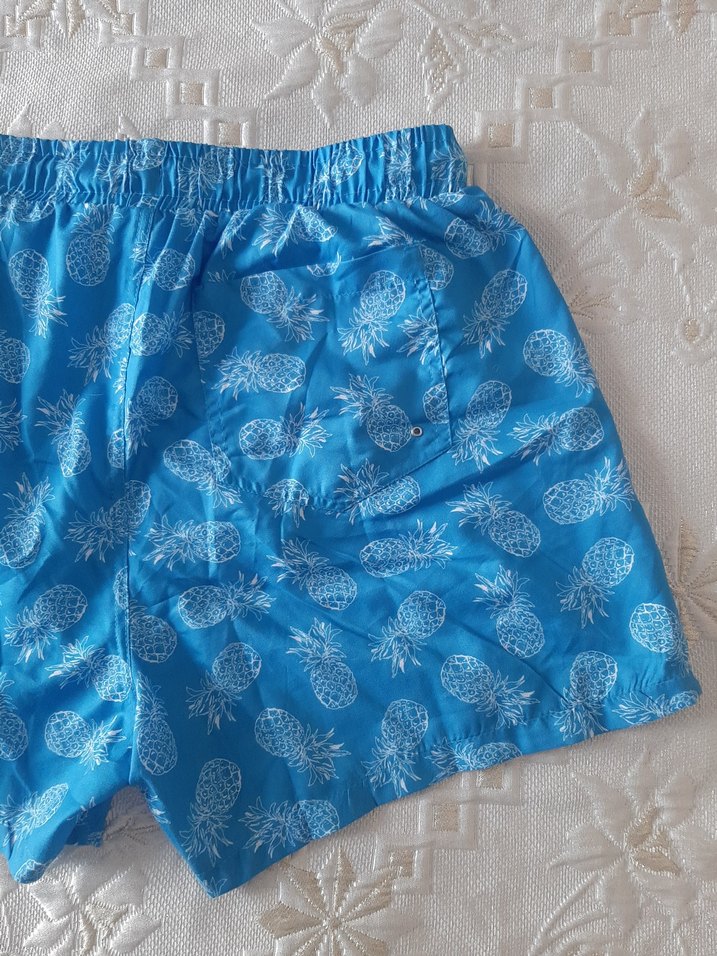 Renkli Desenli Erkek Deniz Şortu - Görsel 5