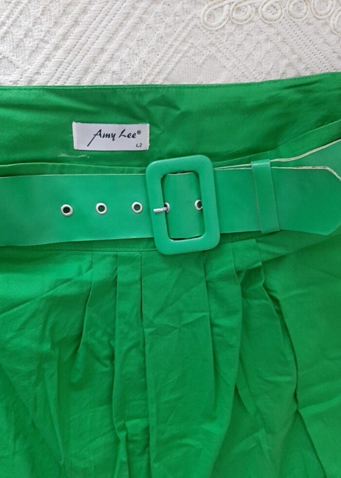 Kemerli yeşil etek - Görsel 3