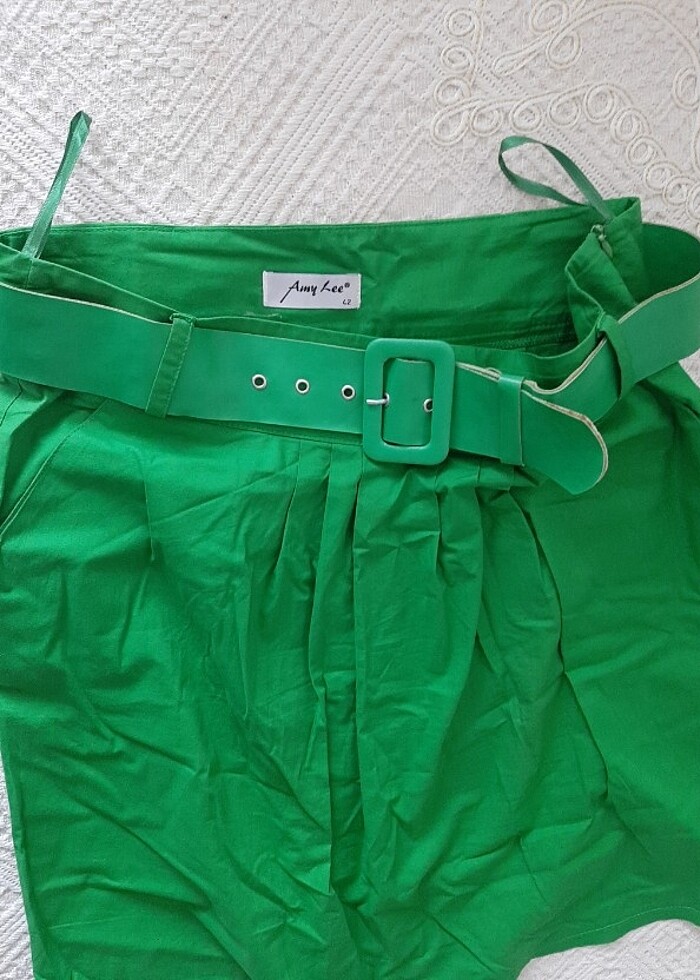 Kemerli yeşil etek - Görsel 5