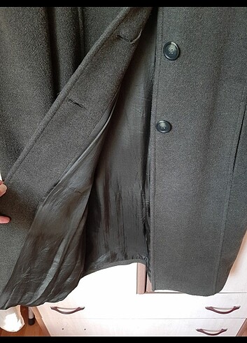 Yün kaşe kaban manto - Görsel 4