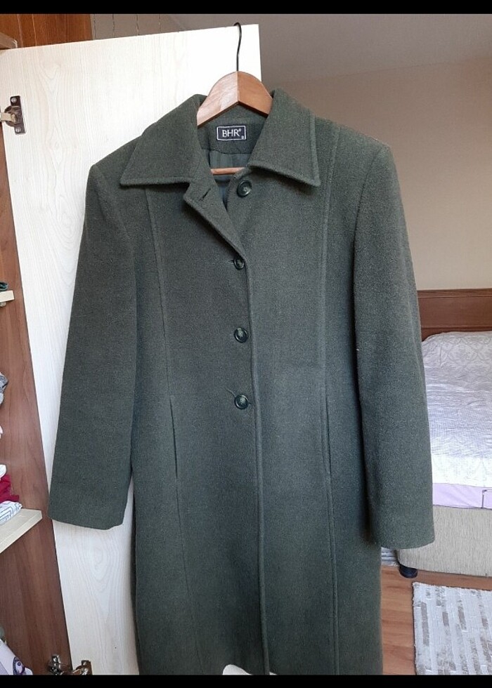 Yün kaşe kaban manto - Görsel 5