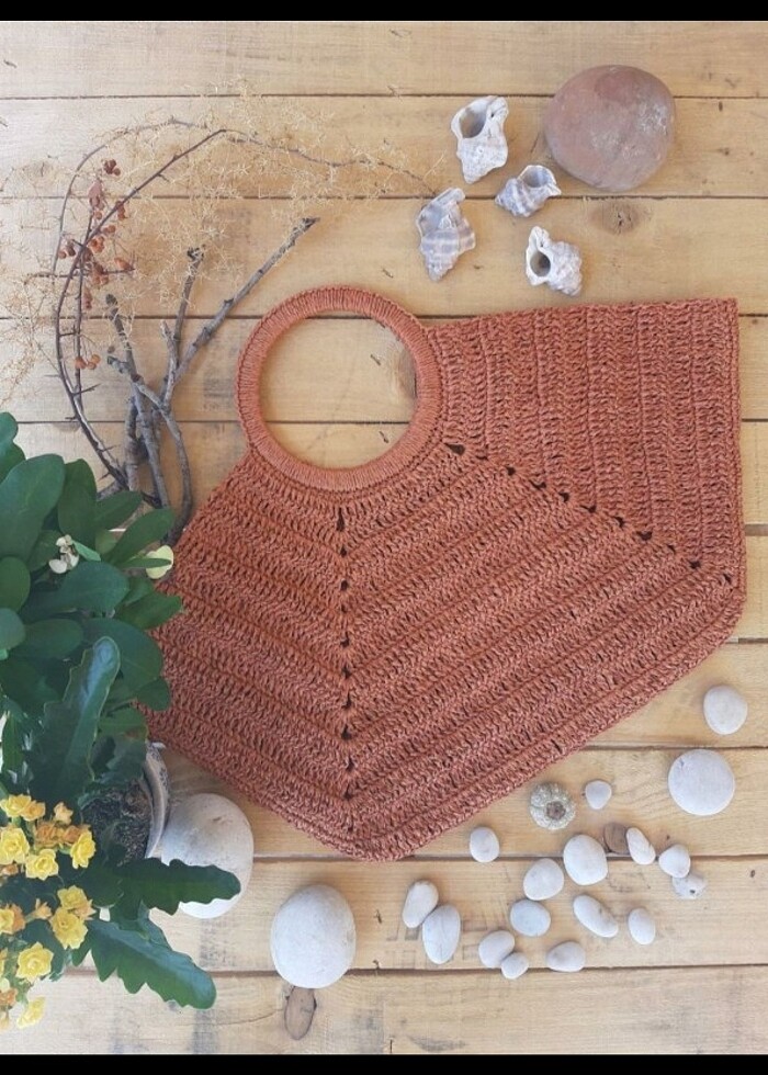 Kleopatra model kiremit rengi çanta - Görsel 3