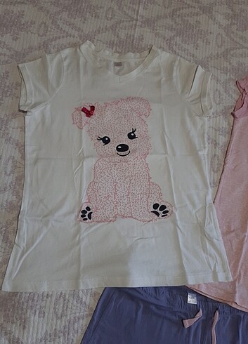 13-14 Yaş Beden Kız çocuk pijama takımı