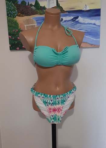 Penti Bohem Tarzı Turkuaz Bikini takımı