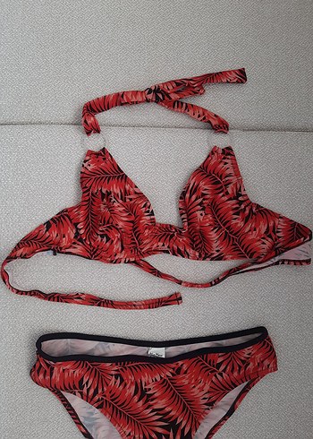 #y2k Kırmızı Bağcıklı Bikini Takımı - Görsel 6