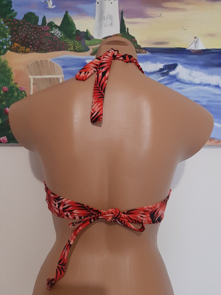 #y2k Kırmızı Bağcıklı Bikini Takımı - Görsel 3