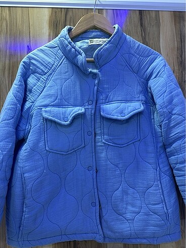 s Beden mavi Renk MEVSİMLİK İNCE CEKET Oversize