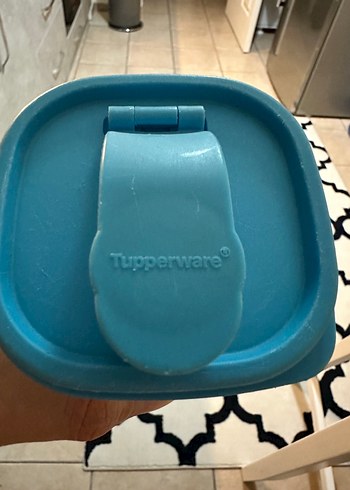 Beden mavi Renk Tupperware Mavi Kapaklı Plastik Saklama Kabı