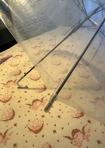 Şeffaf Renkli Otomatik Şemsiye - Görsel 3