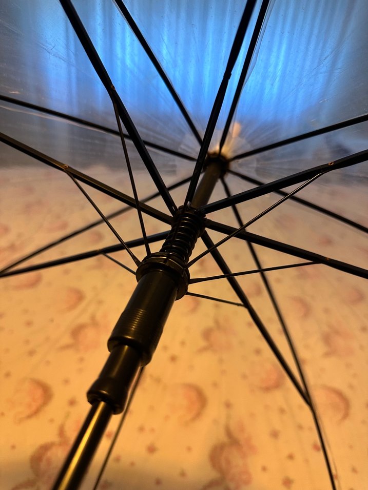 Şeffaf Renkli Otomatik Şemsiye - Görsel 5