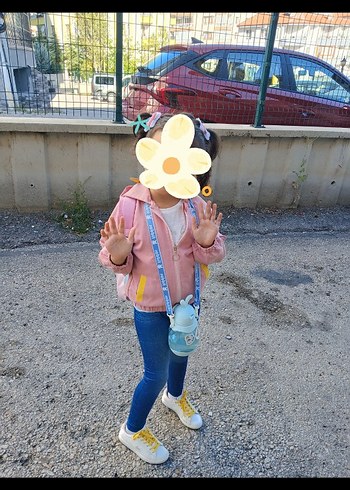 Pembe mevsimlik mont - Görsel 5