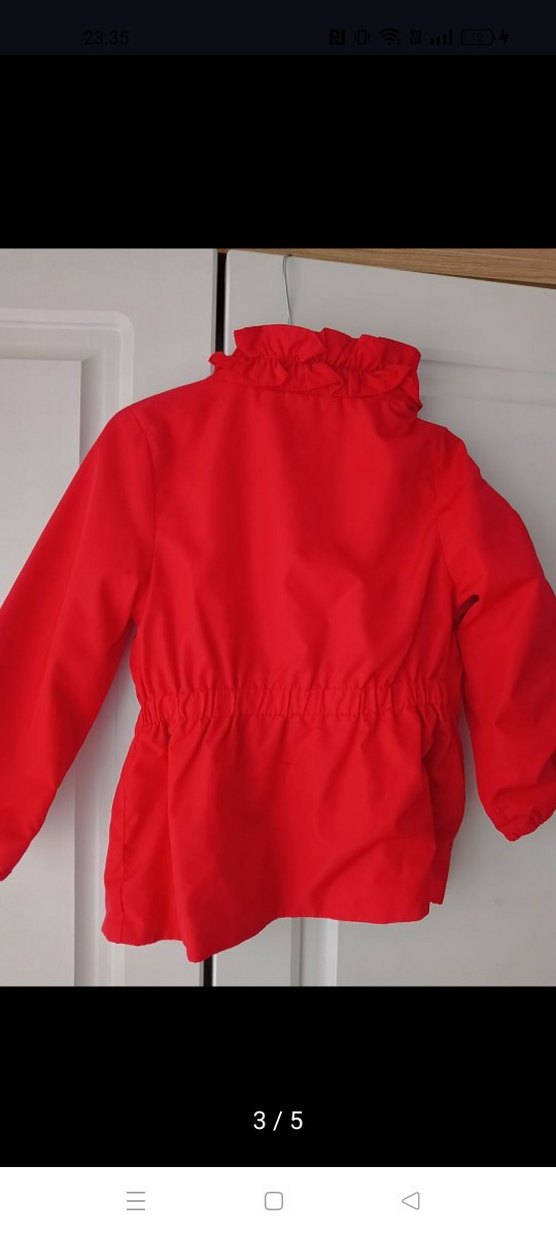 panco kiz bebek kirmizi mont - Görsel 3